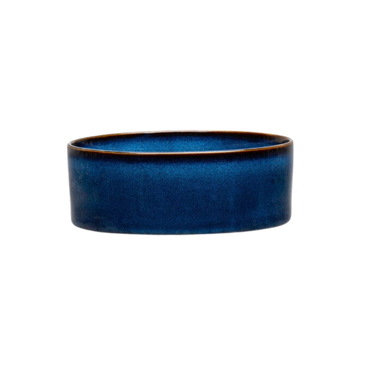 Scruffs - Reactive Glaze Midnight Blue - Dog Food Bowl 15cm x 15cm x 5cm